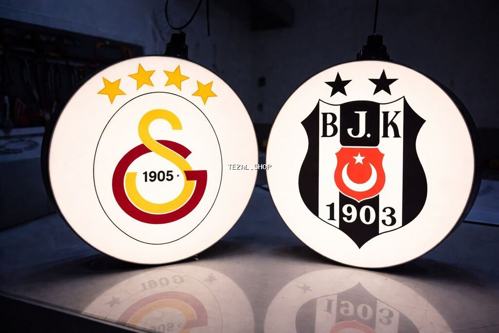 LED işıqlı futbol klub loqolu dekorativ dairəvi lövhə - Türk futbol - şəkil 2