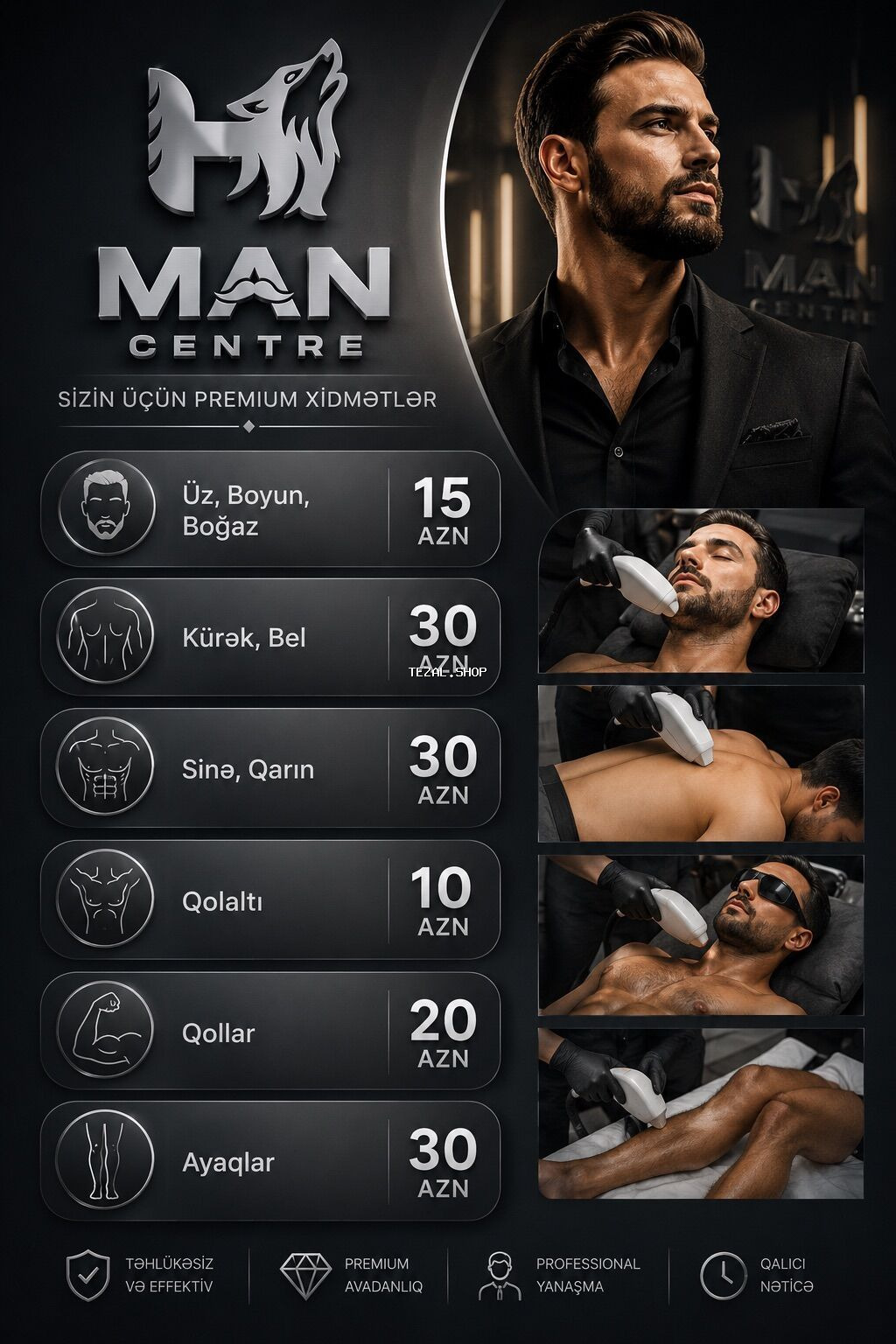 💥Kişilər üçün Lazer Epilasiya💥 Üz,Boyun,Boğaz,Qulaq,Burun = 15 AZN - şəkil 3