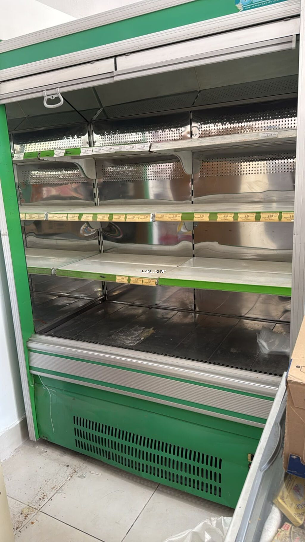 Südlük soyuducu vitrin – 2 m - Mağaza və marketlər üçün açıq tip - şəkil 2