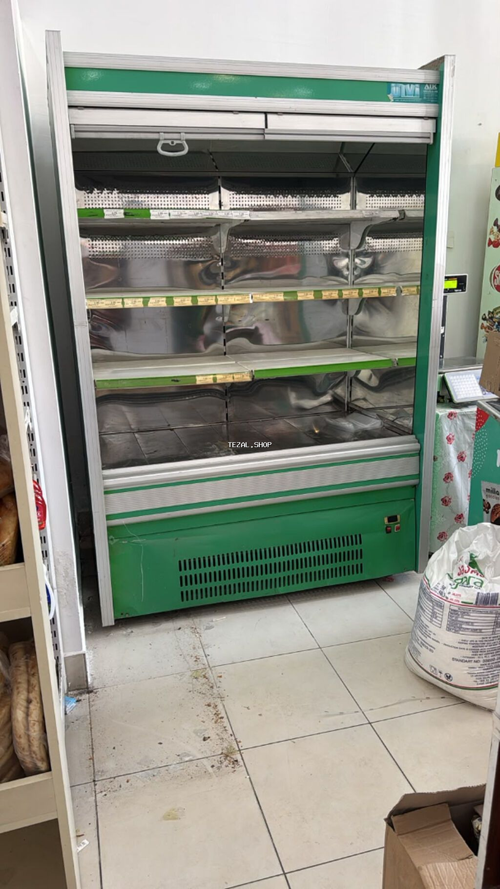 Südlük soyuducu vitrin – 2 m - Mağaza və marketlər üçün açıq tip - şəkil 3