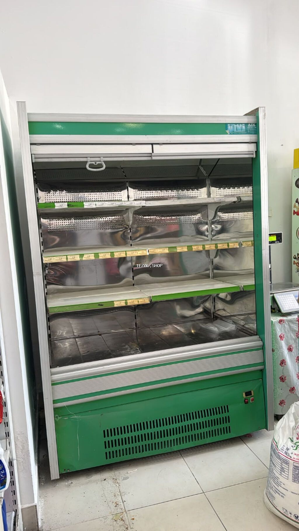 Südlük soyuducu vitrin – 2 m - Mağaza və marketlər üçün açıq tip - şəkil 4