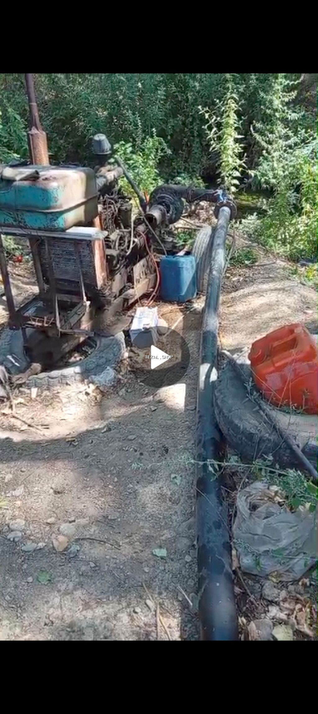 Su pompasi Satilir mtz 80 matorunan, nasosun girishi 150 cixiş 100