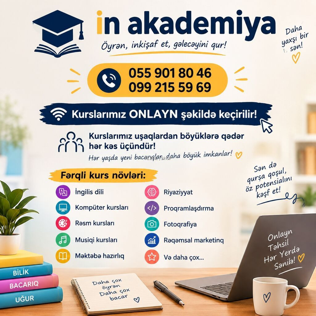 In.akademiya – Onlayn Təhsil Mərkəzi • Tədris forması: yalnız onlayn - şəkil 2