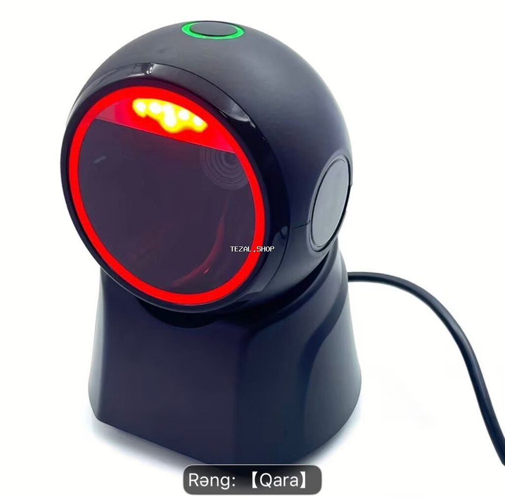 Masaüstü 2D/QR barkod oxuyucu – USB, Plug&Play - Rəng: Qara - - şəkil 3