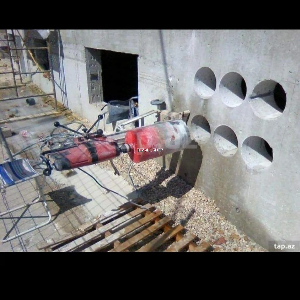 Beton panel qubik kerpic deşmek ve kesmek sökmek işlerini görilmesi - şəkil 2