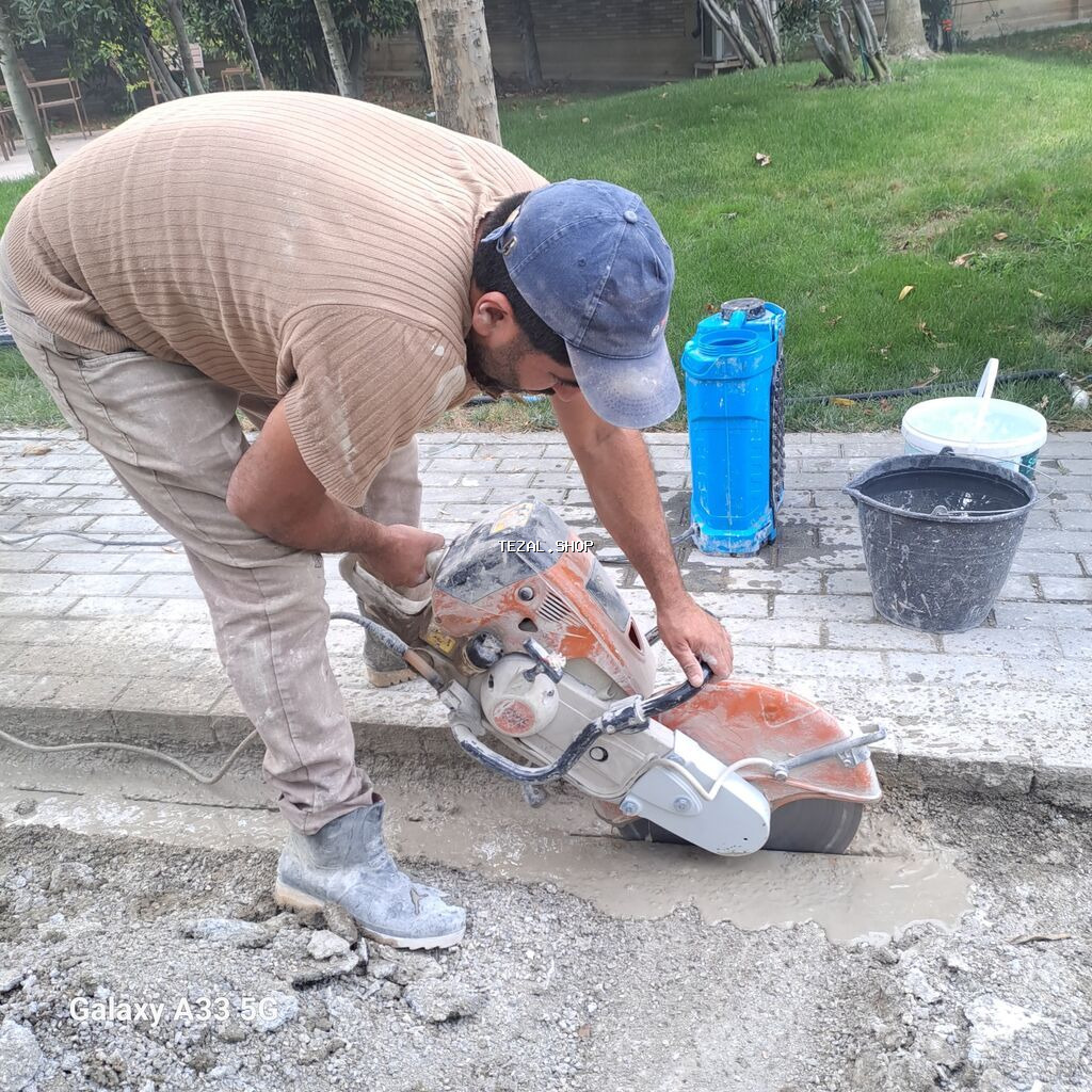 Beton, asfalt və daşların kəsilməsi xidməti - Peşəkar yol və səki