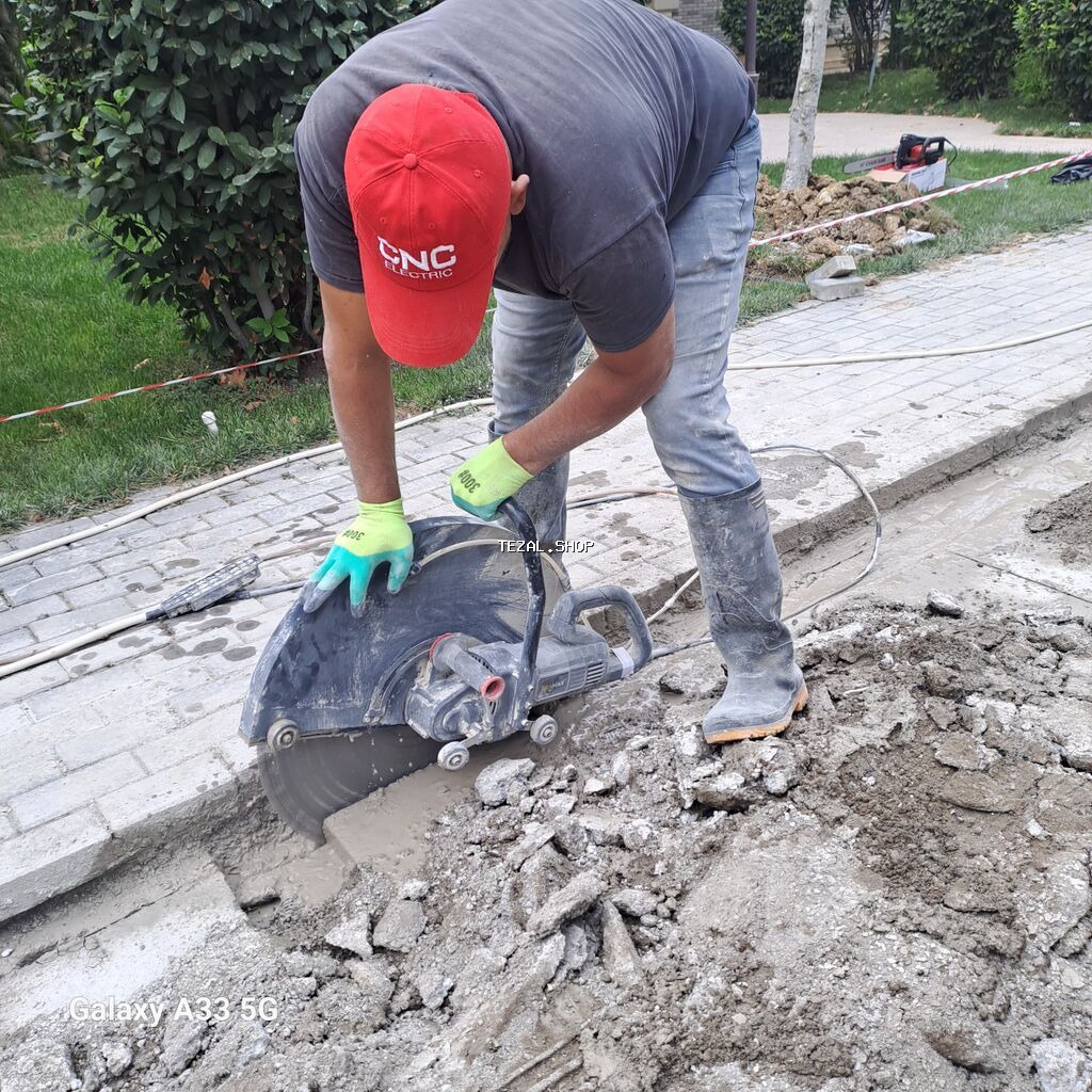 Beton və asfalt kəsimi xidməti - Yol, səkilik, meydança və