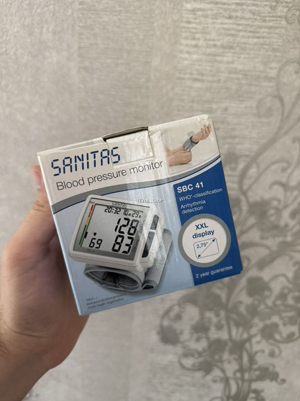 Tezyiq olcen Sanitas SBC 41 bilək təzyiqi ölçən cihaz Yenidir!