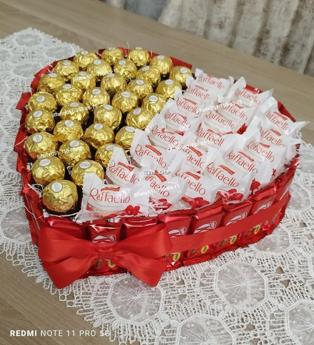 Kinder buketleri,kinder sebetleri,kinder boxlar sifarisle - şəkil 5