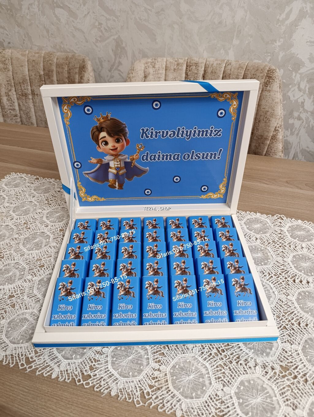 Sunnet sokolad xoncasi sifarisle hazirlanir.Sifarisler en az 1-2 gun Bakı — TezAl.shop
