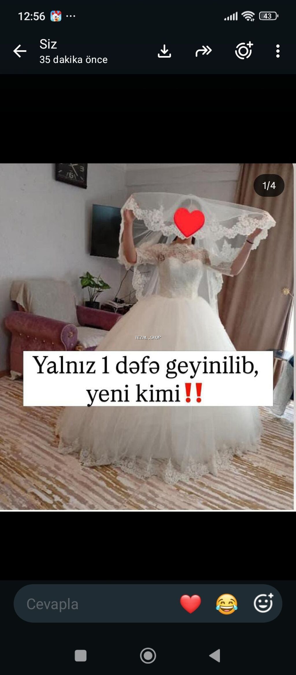 Ağ gəlinlik dəsti - Klassik A-kesim, çoxqatlı tull ətəkli model - Üst Bakı — TezAl.shop