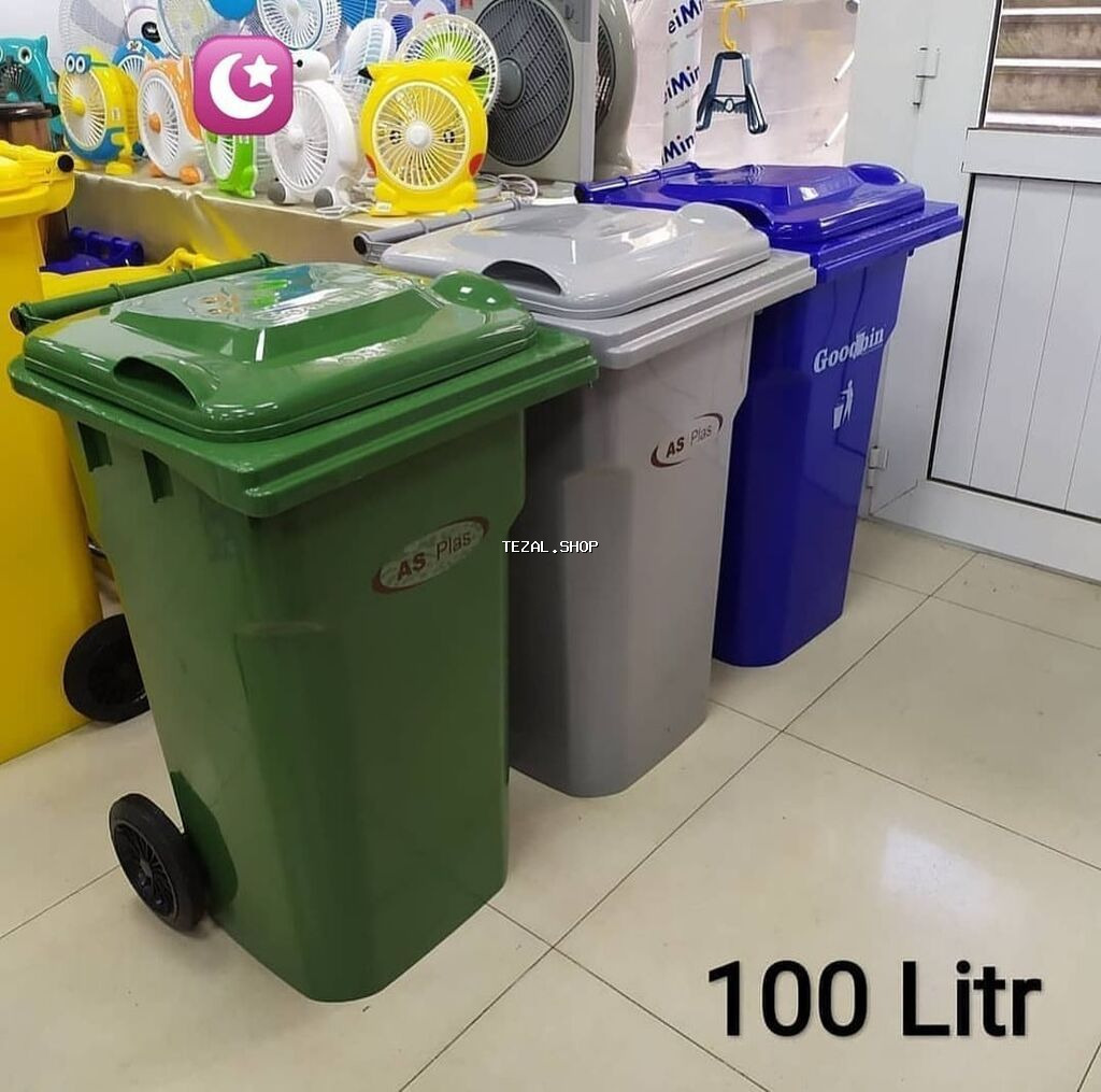 Tullanti  qabi (zibil qabi ). ✅olcu vahi̇di̇ -20 li̇tr hundurluk- - şəkil 2
