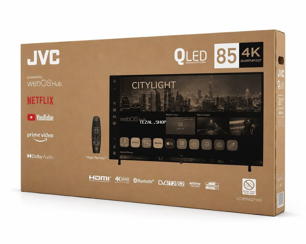 Yeni Televizor JVC QLED 75" 4K (3840x2160), Pulsuz çatdırılma - şəkil 3