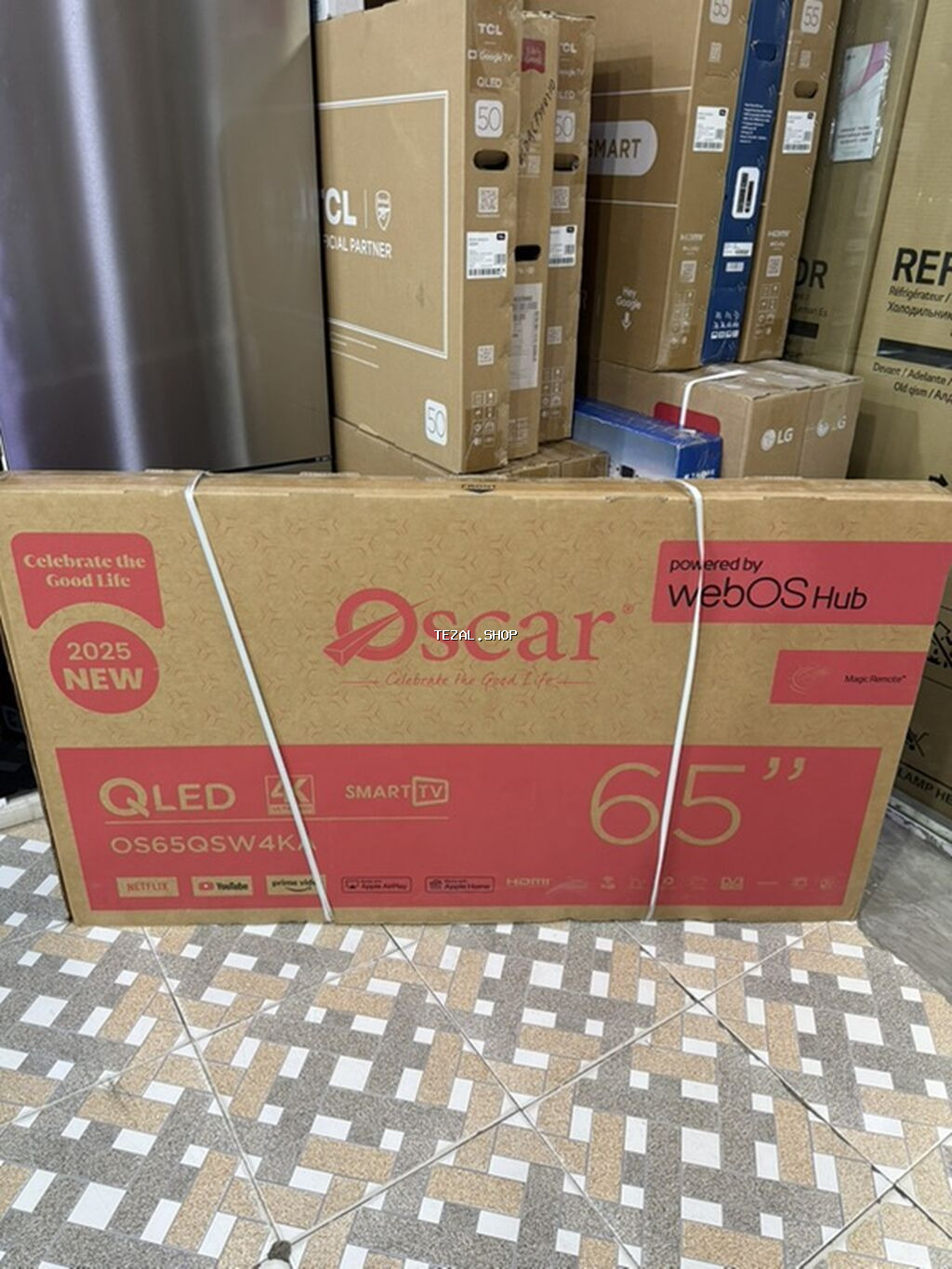 Oscar 65" QLED Smart TV (Model: OS65QSW4K) - Ekran: 65 düym QLED, 4K - şəkil 4