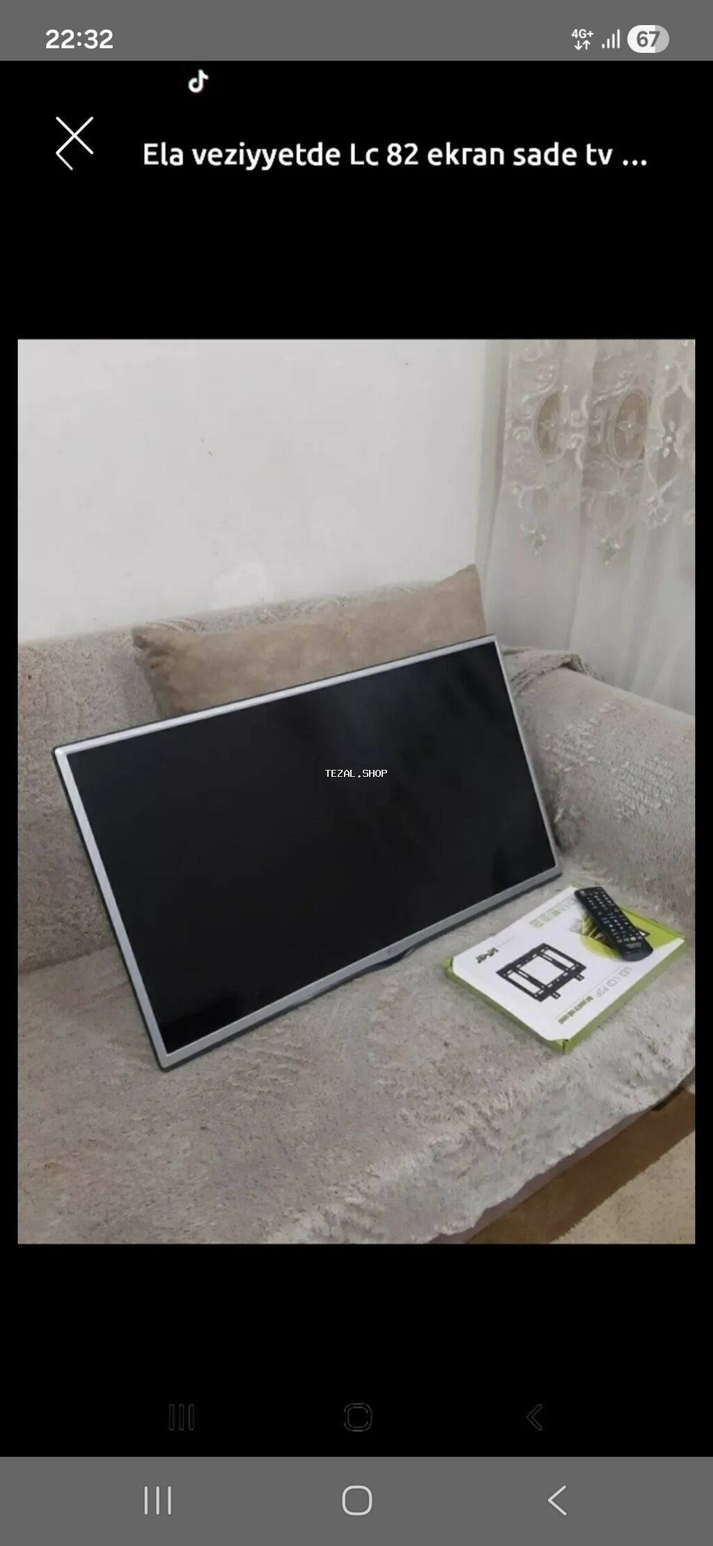 LG 82 ekran ela veziyetde daxili krosno kart yeri var