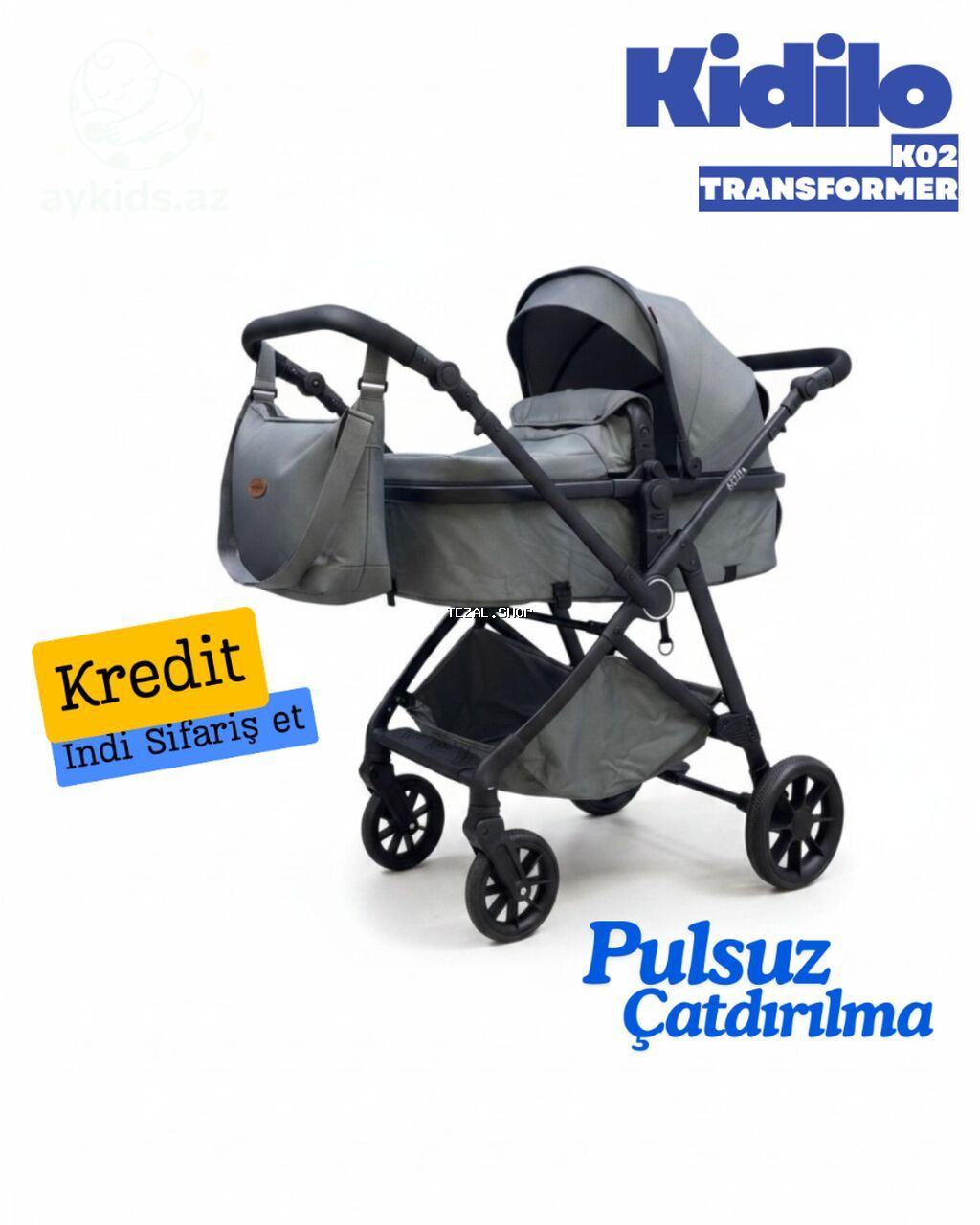 2-si 1-də araba, Kidilo, Yeni, Pulsuz çatdırılma, Rayonlara çatdırılma - şəkil 2
