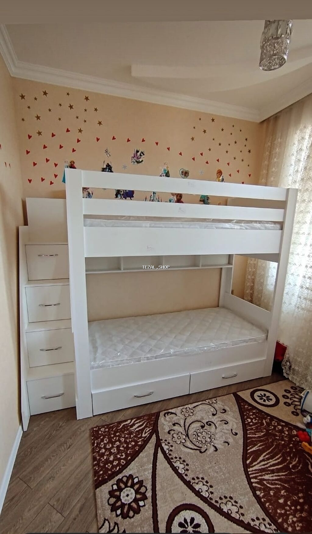 Oğlan və qız üçün, Yeni, Çarpayı, Matras ilə, Siyirməli, MDF Bakı — TezAl.shop