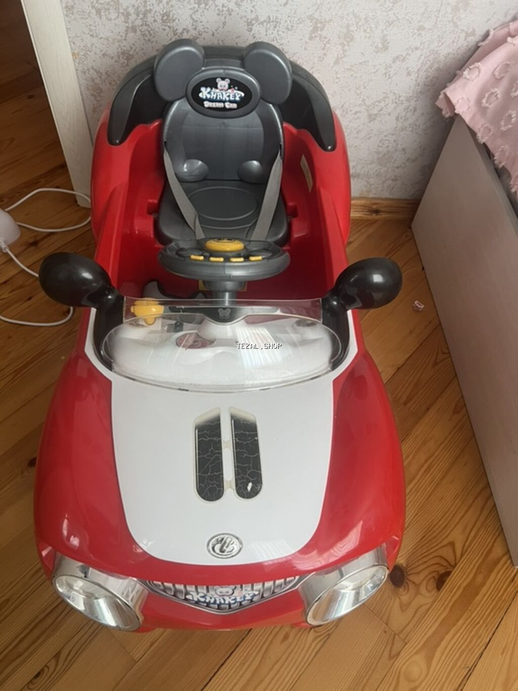 Uşaq elektrik maşını – Khakey Dream Car - Rəng: qırmızı/ağ gövdə - şəkil 2