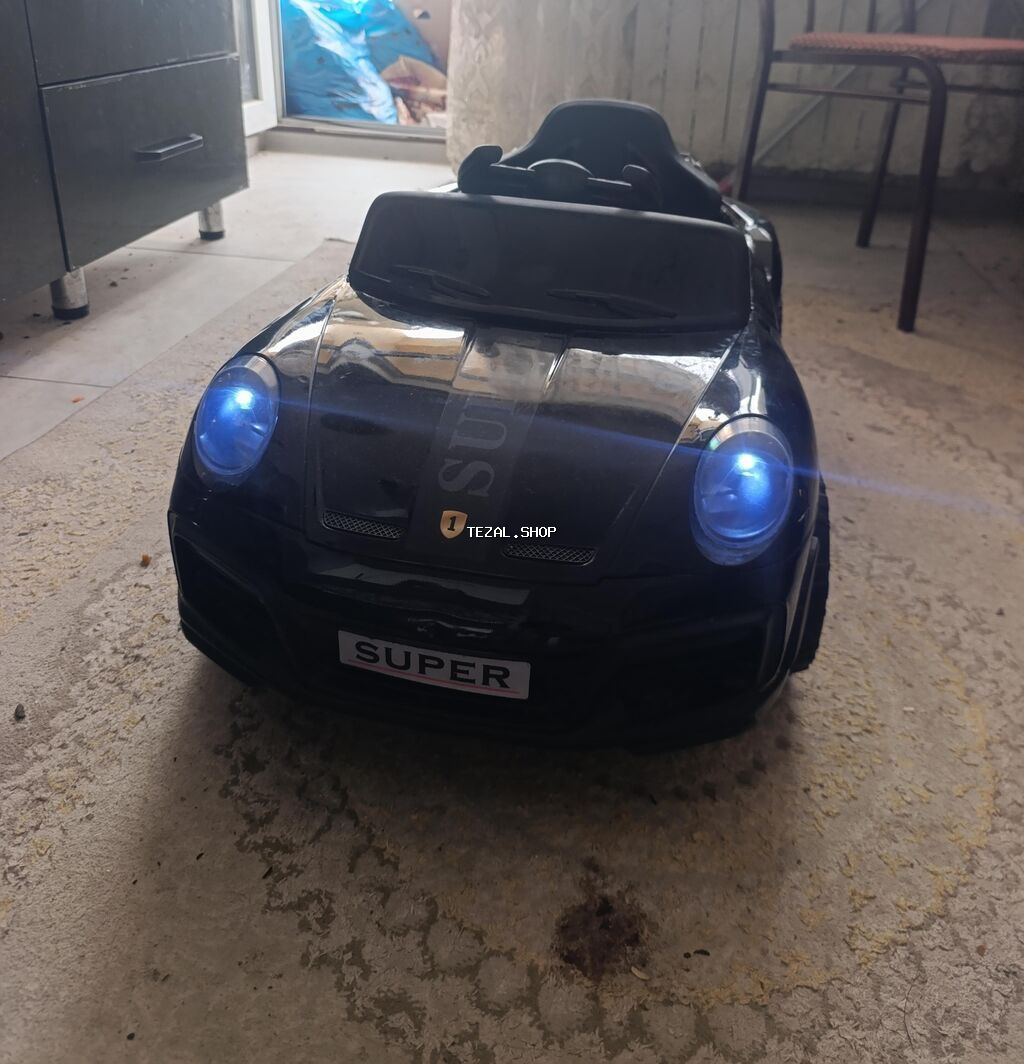 Uşaq üçün elektrikli minik maşını - Model: “SUPER” nömrə nişanlı