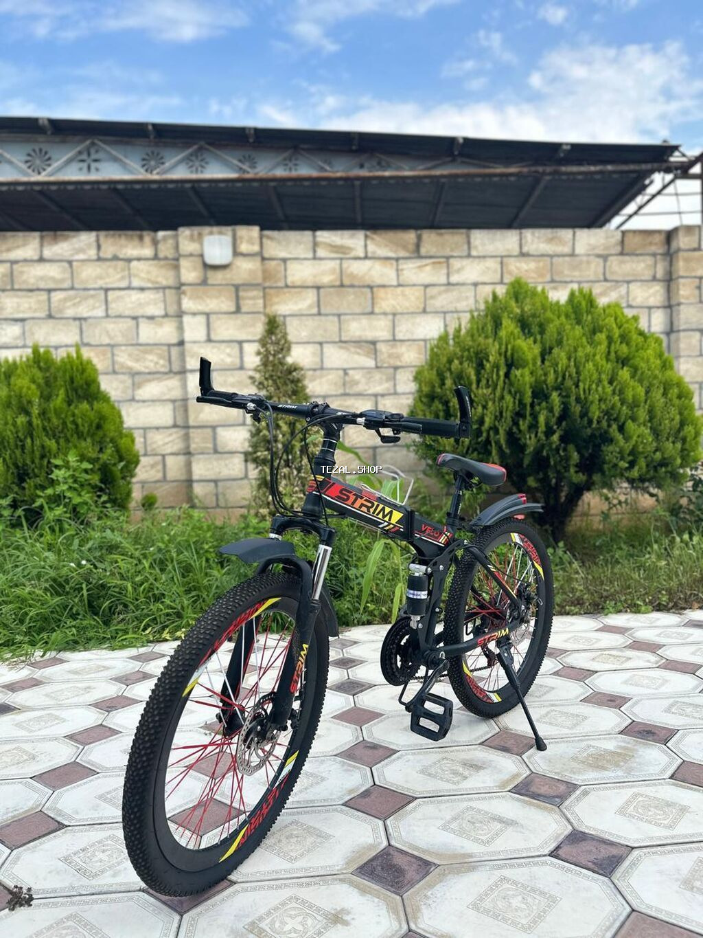 STRIM V520 qatlanan dağ velosipedi - Qatlanan alüminium/metal korpus