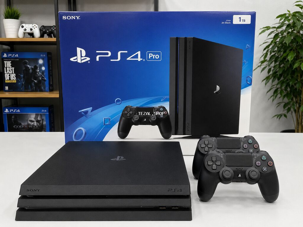 Sony PlayStation 4 Pro – Jet Black, 1 TB Xaricden gelib, Bakida