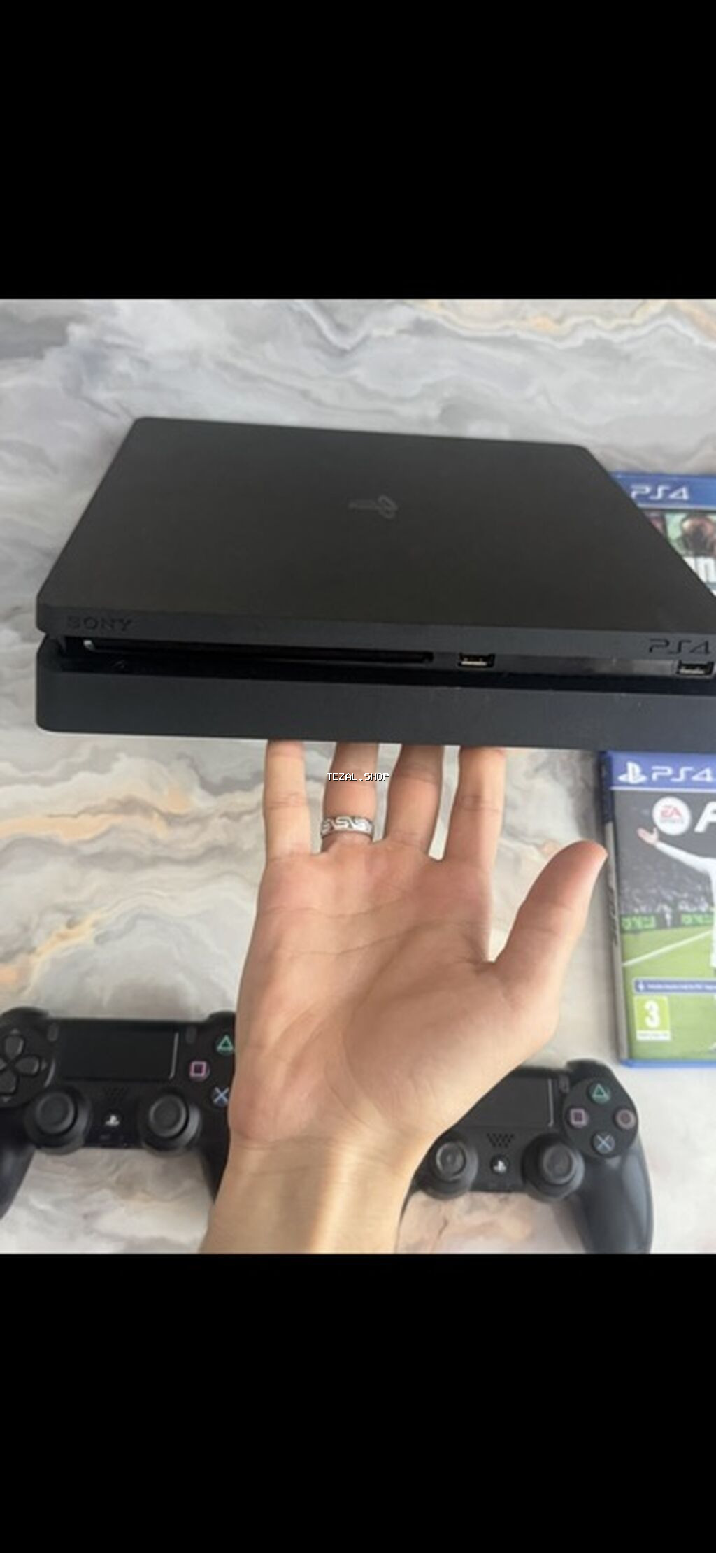 PlayStation 4 Slim oyun konsolu paketi
 2pult və oyunlar 13:52versiyaö - şəkil 2
