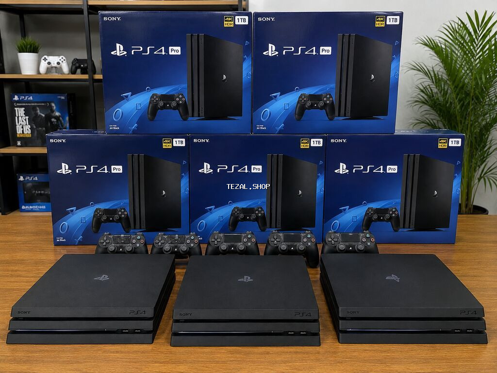 Sony PlayStation 4 Pro – 1TB (Jet Black) Butun mehsullar qutuda Bakı — TezAl.shop