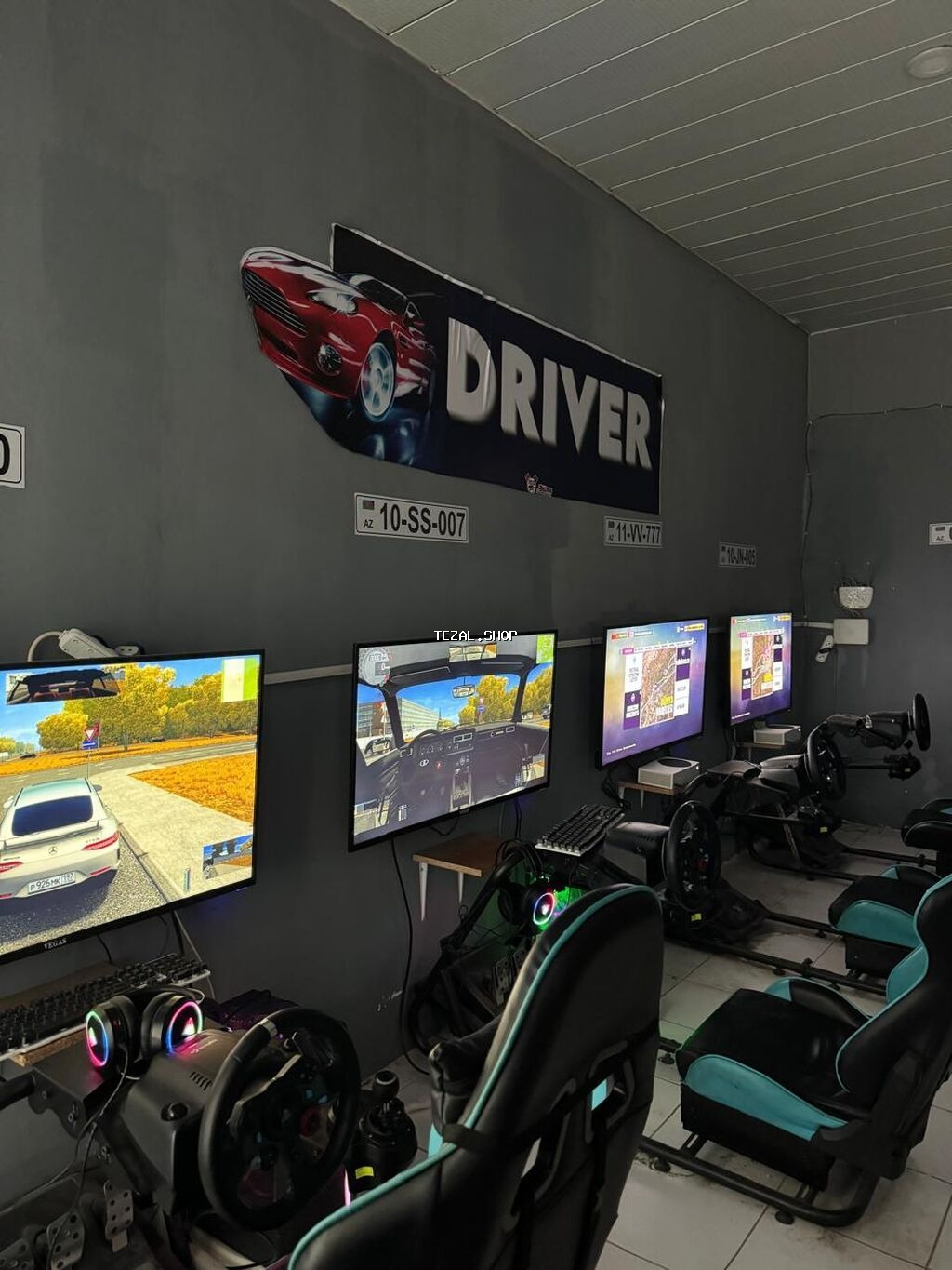 Simulyatorlu oyun kafe – “DRIVER” tematikası Xüsusiyyətlər: - Yarış