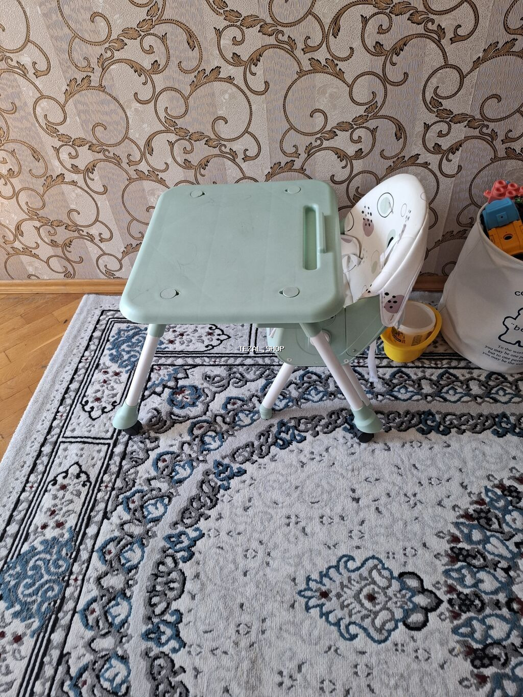 Uşaqlar üçün çoxfunksiyalı yemək stolu və oturacaq dəsti. - 2-si - şəkil 3