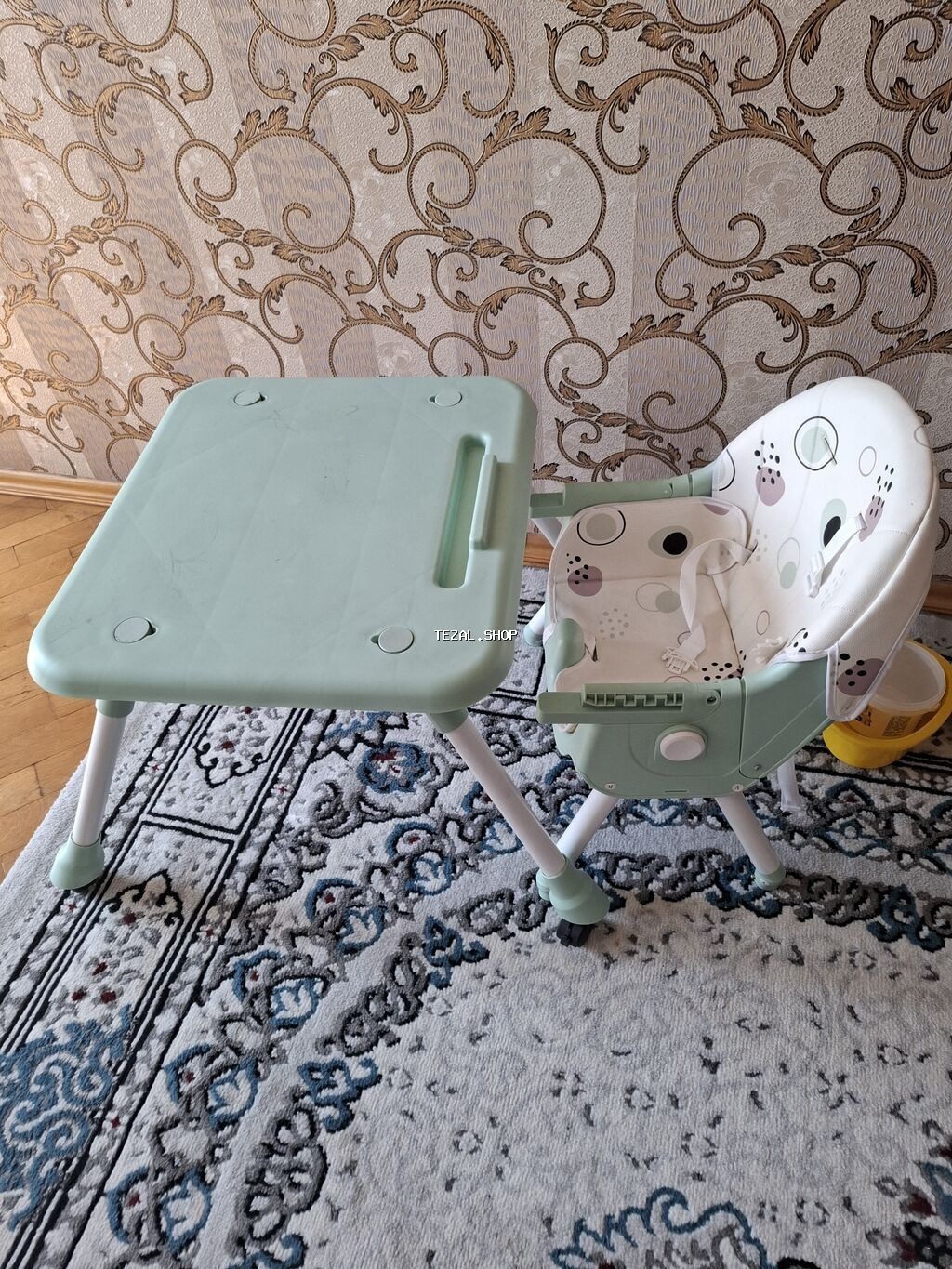 Uşaqlar üçün çoxfunksiyalı yemək stolu və oturacaq dəsti. - 2-si - şəkil 4