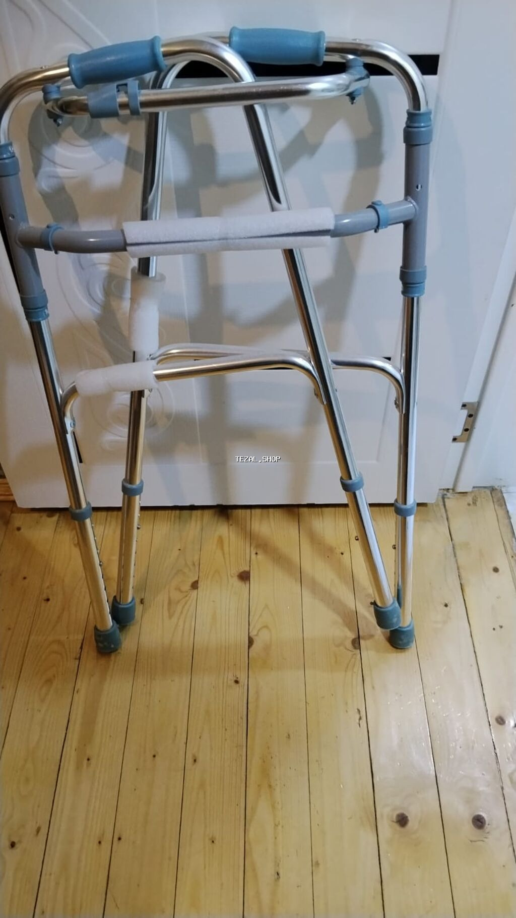 Yüngül alüminium gəzinti çərçivəsi (walker) - Material: paslanmayan