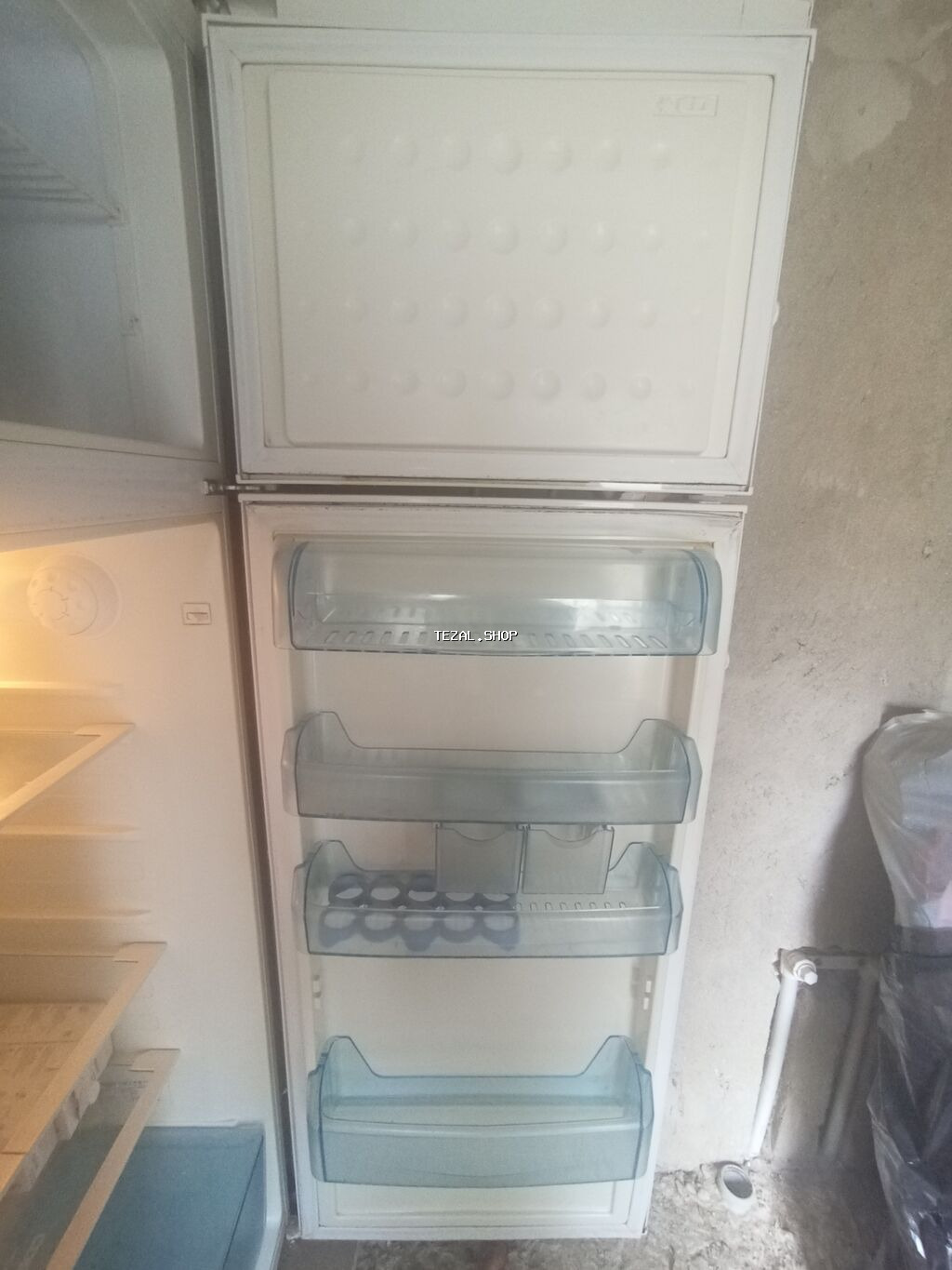 İşlənmiş 2 qapılı Beko Soyuducu Satılır, rəng - Ağ, Təkərli - şəkil 2