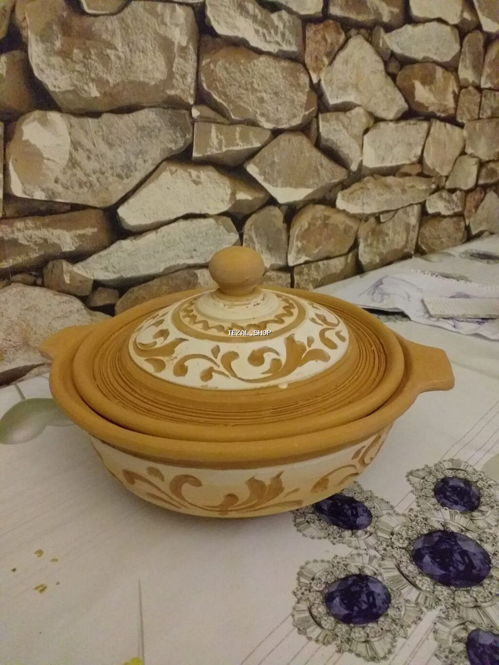 Qazan, rəng - Narıncı, Keramika