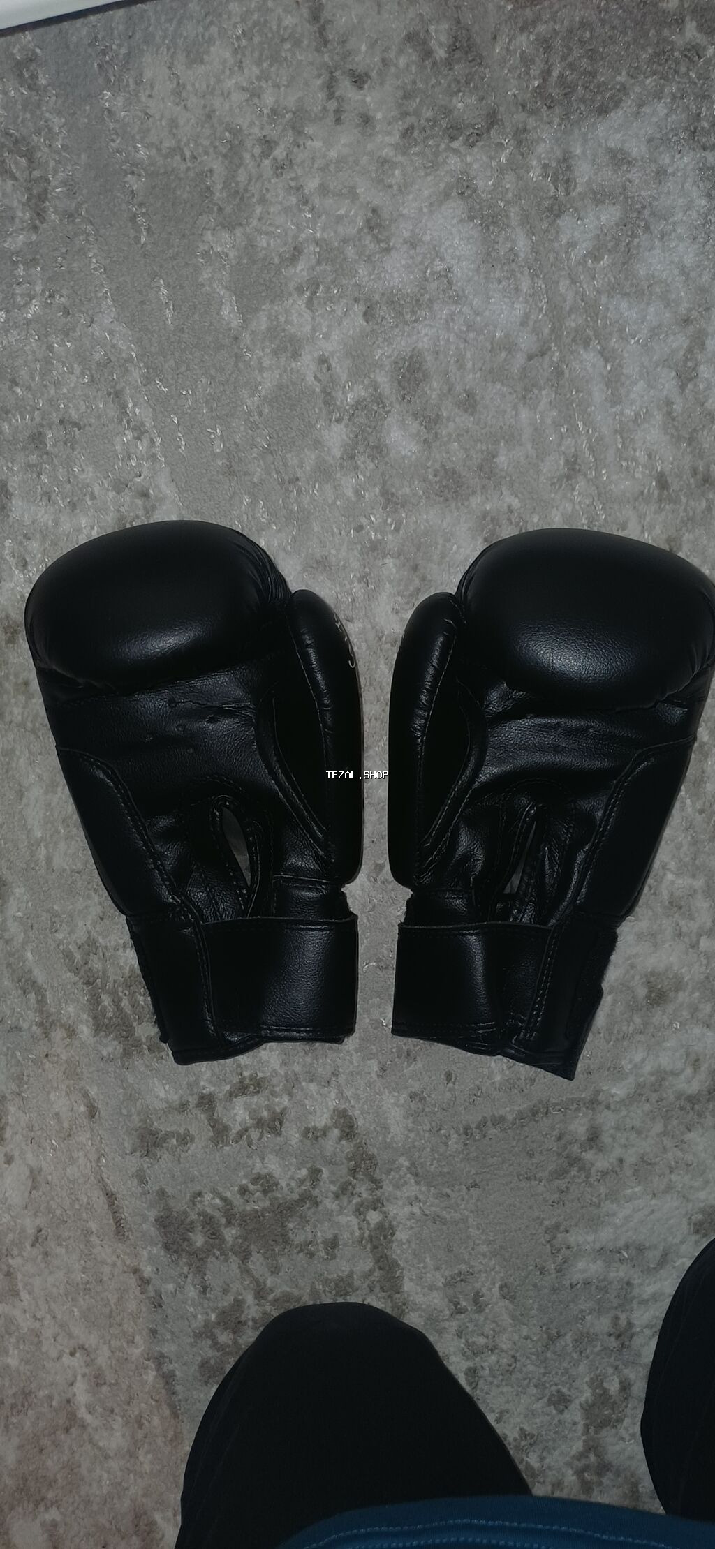 Adidas boks/üz döyüş əlcəkləri - Rəng: qara-ağ - Brend loqolu klassik - şəkil 2