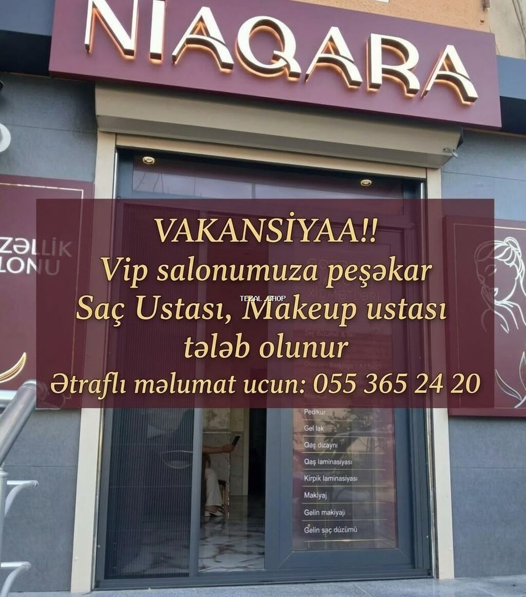 Qadın saç ustası tələb olunur, Faiz