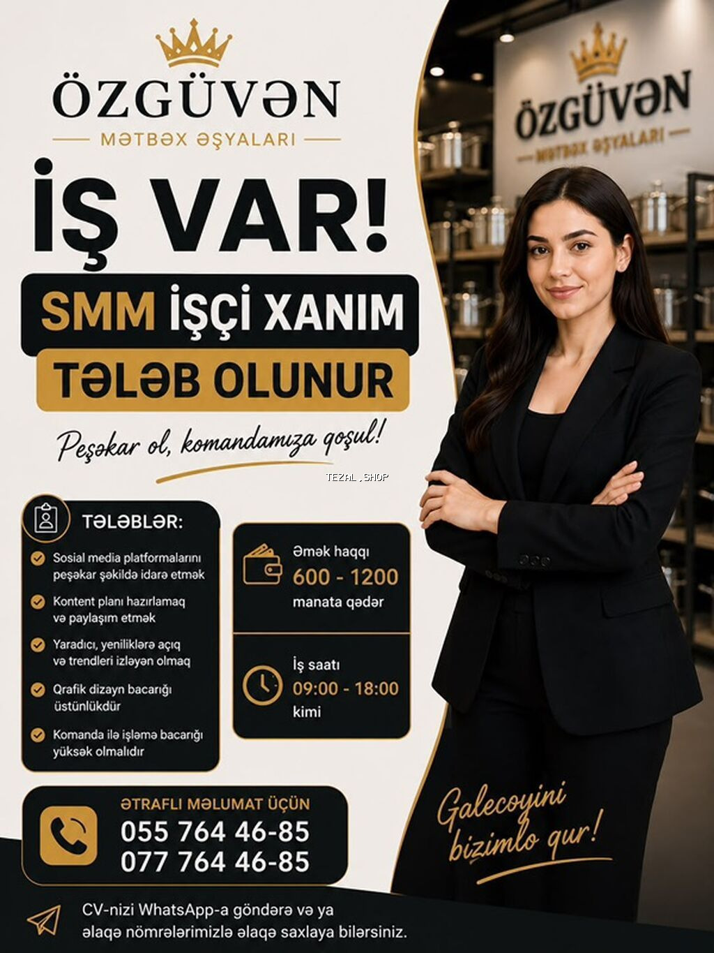 SMM menecer tələb olunur