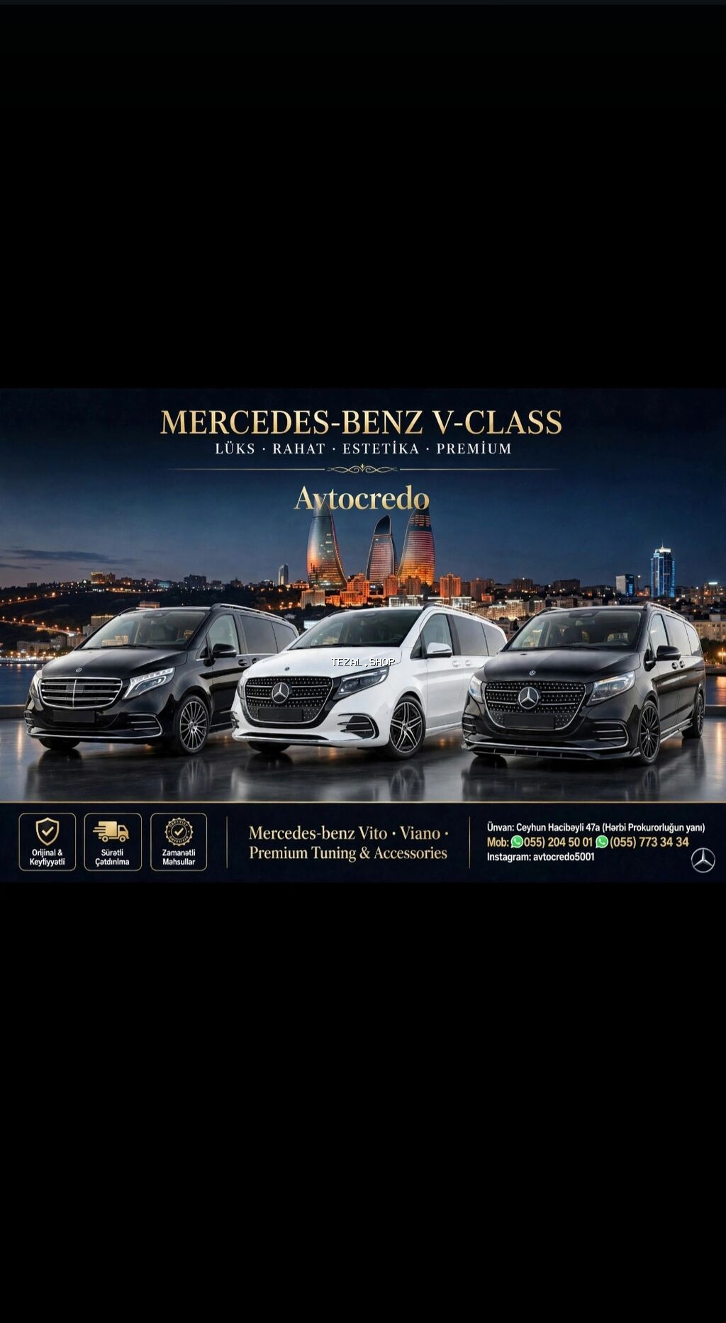 Mercedes-Benz Vito/Viano v-class w447 ehtiyyat hisseleri Tuning və Bakı — TezAl.shop
