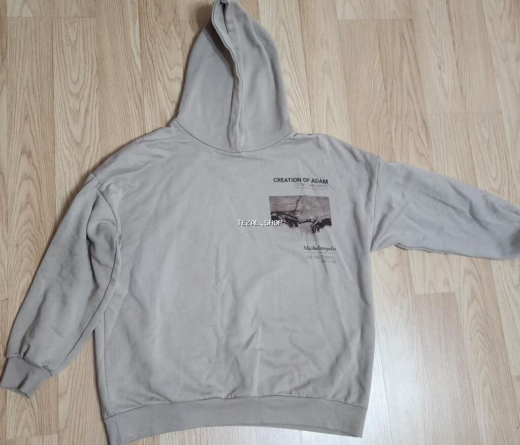 Svitşot, PULL&BEAR, M, rəng - Bej - şəkil 4