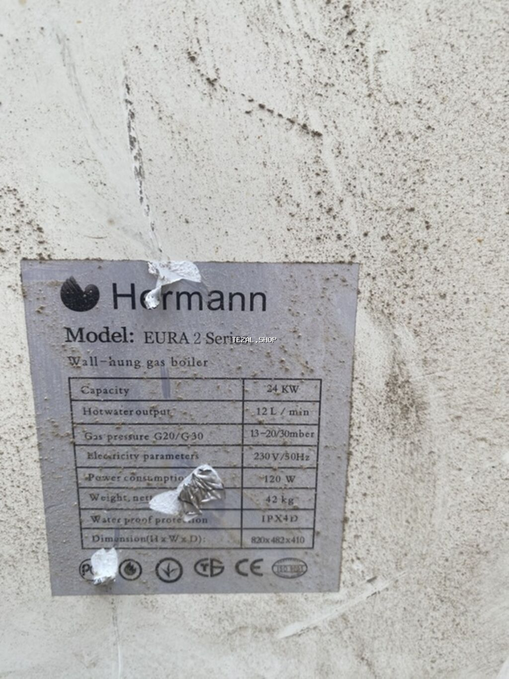 İşlənmiş Kombi Herman 24 kVt, Ünvandan götürmə - şəkil 2