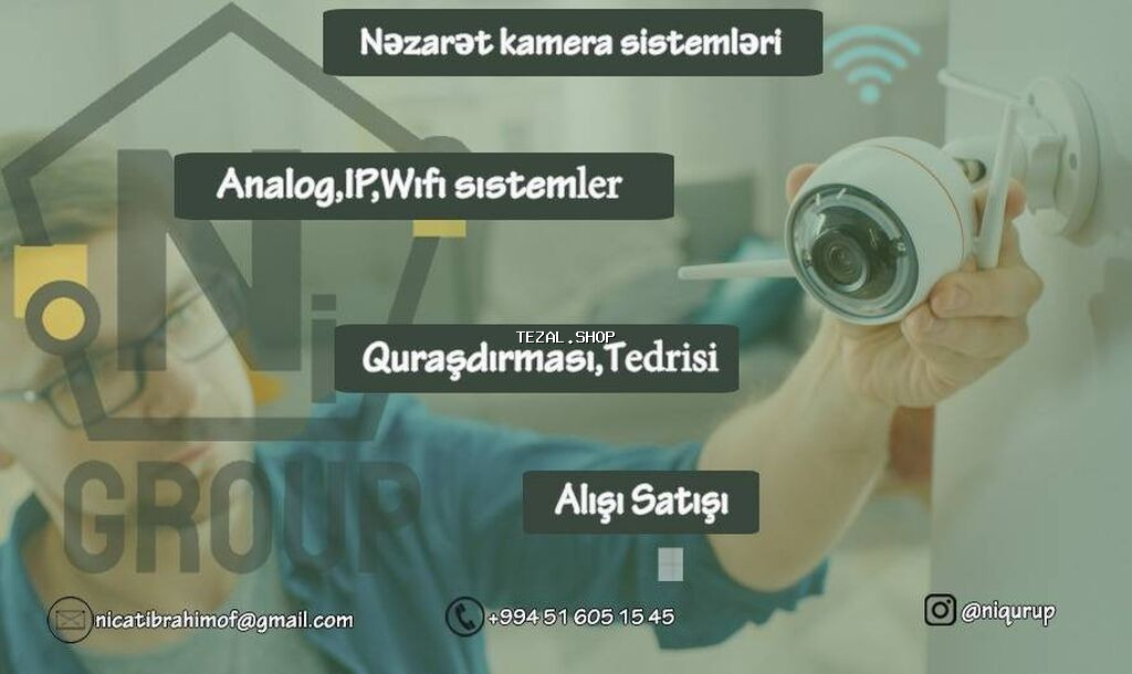 Təhlükəsizlik sistemləri | Domofonlar, Müşahidə kameraları, Şlaqbaumlar, Bollardlar | Quraşdırılma, Zəmanət