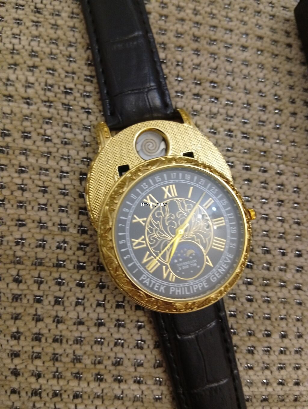 Yeni, Qol saatı, Patek Phillipe, rəng - Qara - şəkil 3