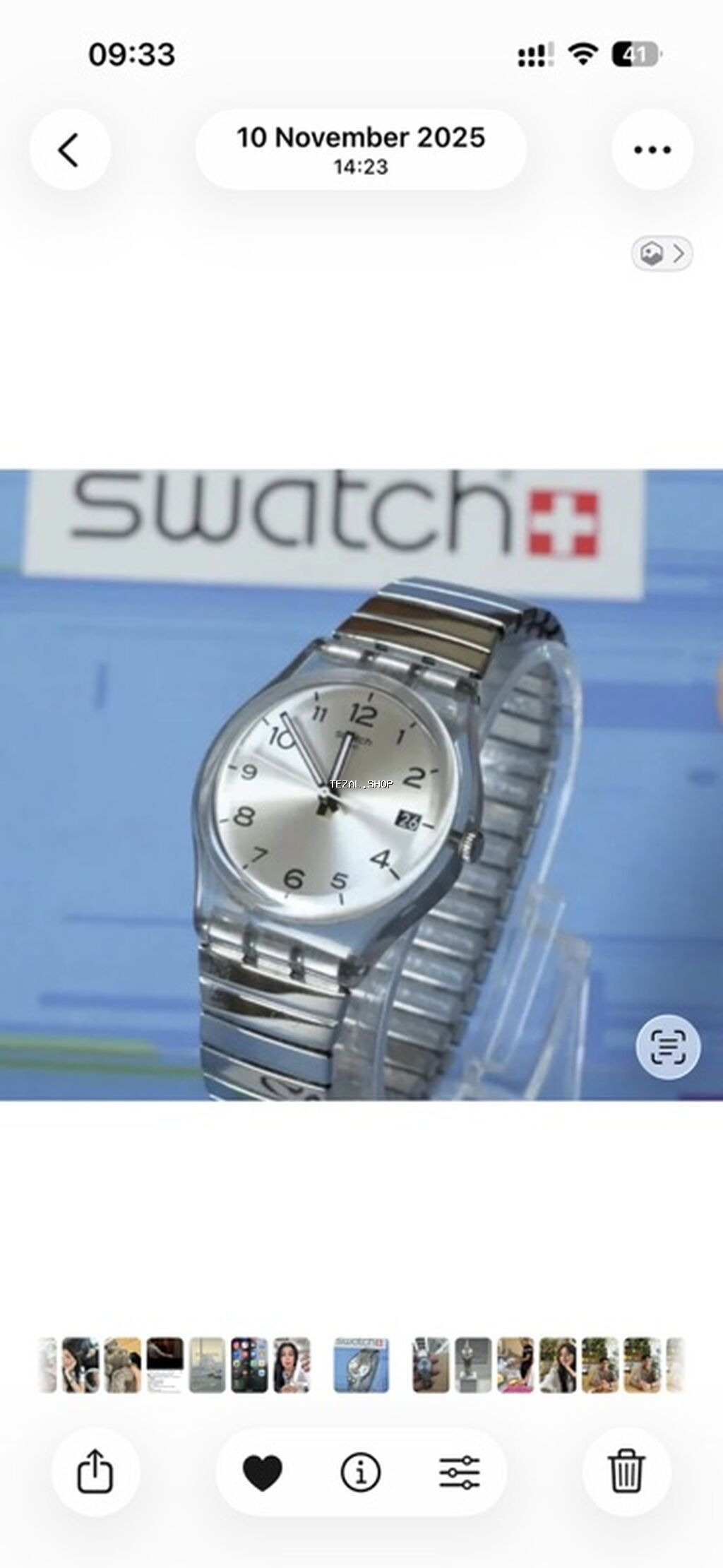 Swatch Originals kişi/qadın qol saatı - Korpus: şəffaf polikarbonat -