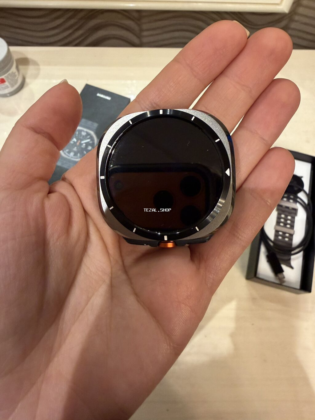 İşlənmiş, Smart saat, Samsung, Sensor ekran, rəng - Qara - şəkil 5