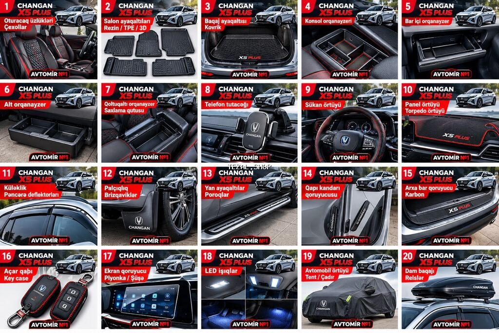 CHANGAN OSHAN X5 PLUS ÜÇÜN BÜTÜN AKSESUARLAR Changan X5 Plus / - şəkil 2