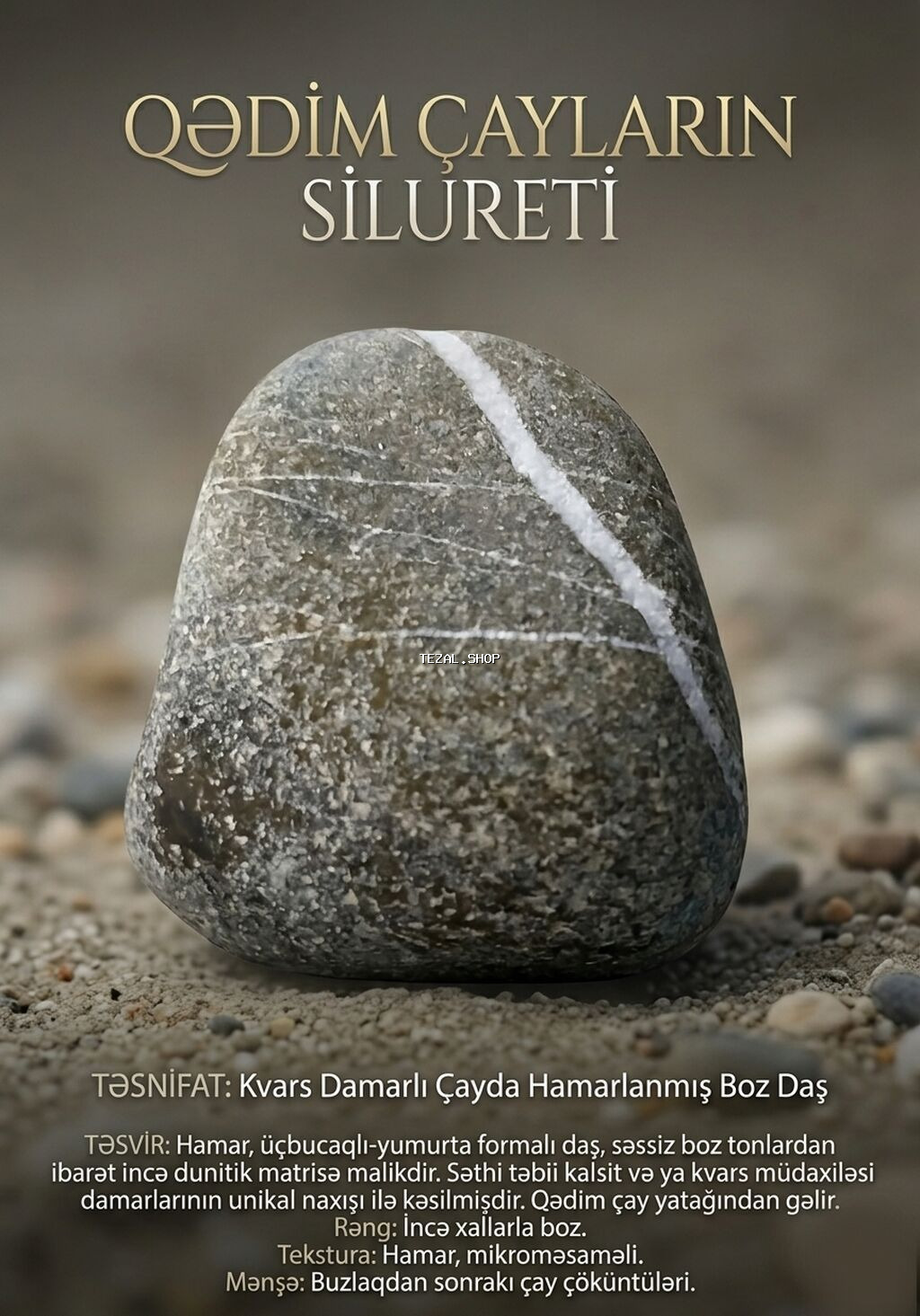 Təbii kvars zolaqlı daş Gəncə — TezAl.shop