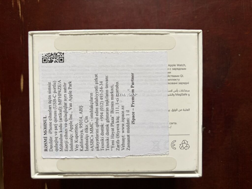 İşlənmiş Simsiz (Bluetooth) Qulaqcıqlar, Apple, rəng - Ağ