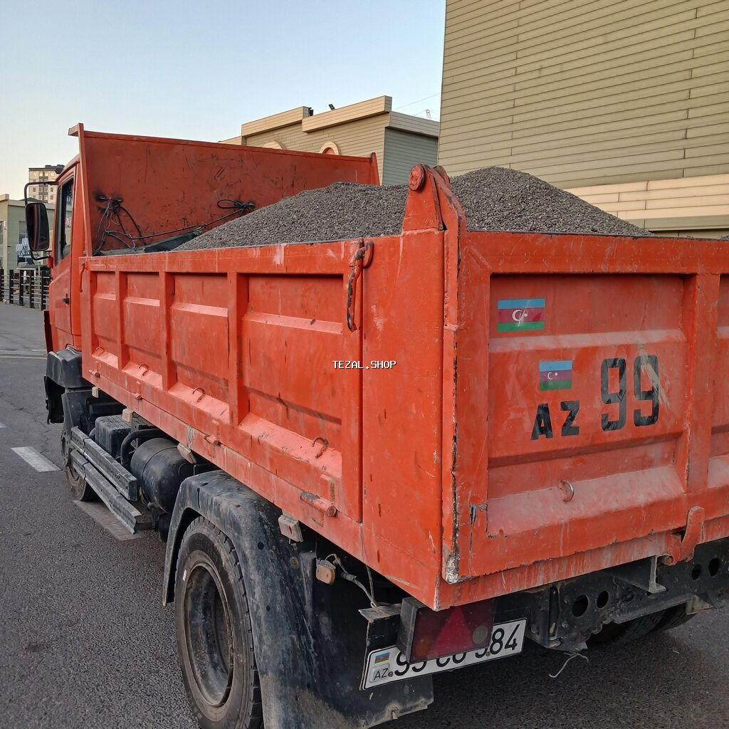 Zibil və söküntülərin atılması xidməti. Narıncı karqo-dumper yük - şəkil 3