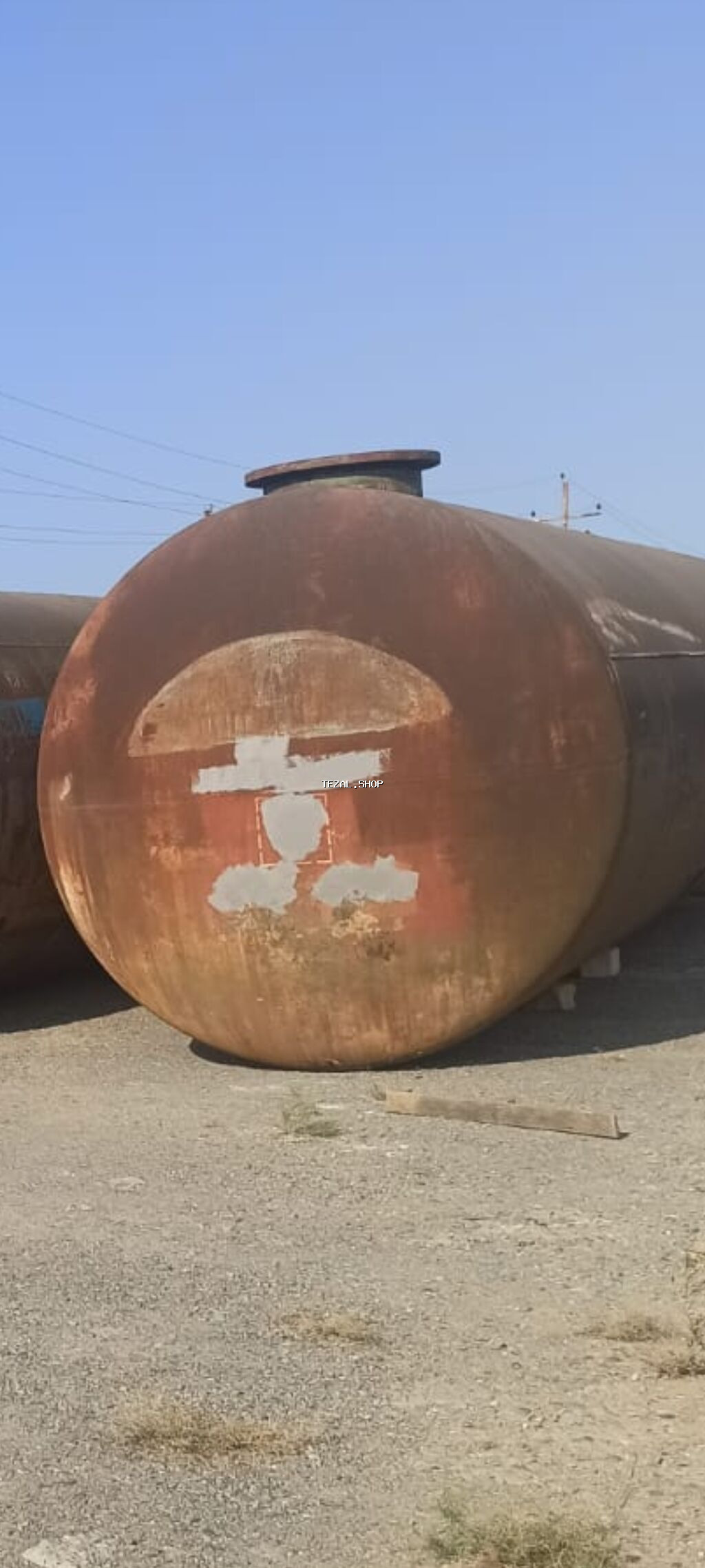 65 tonluq VAQON çənləri buyurun Şəkillərdə üfüqi formada