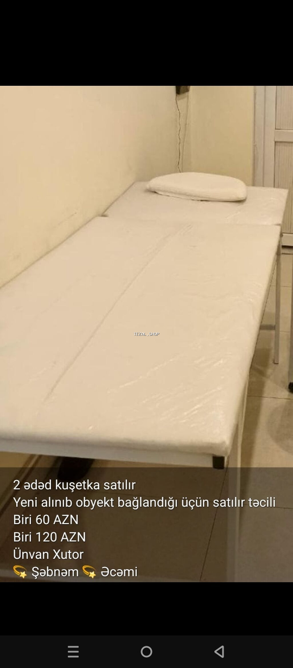 Təcili yer olmadığı üçün satılır