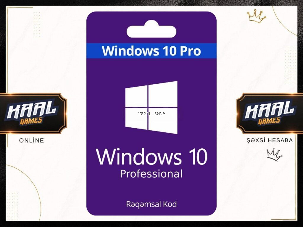 Windows 10 Pro Rəsmi Lisenziya Kodu Windows 10 Pro üçün orijinal və